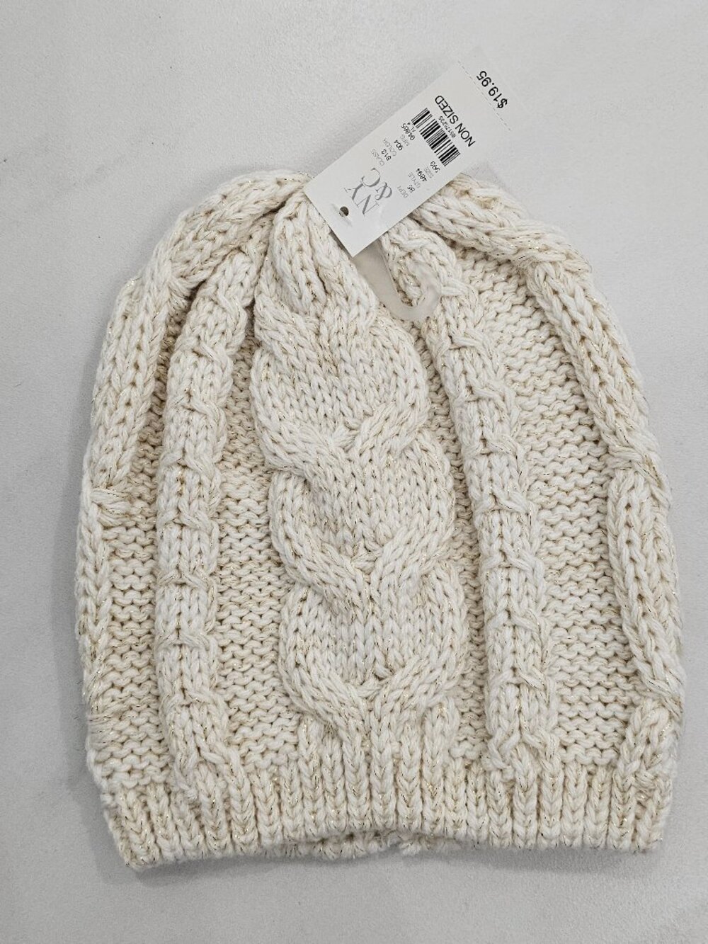 Winter Hat Ivory/Gold
